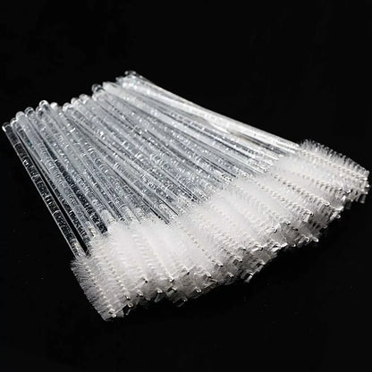 Disposable Eyelash & – Eyebrow Brushes – Crystal Handle Mascara Wands✨