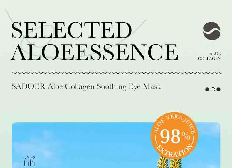 Aloe Vera Collagen Eye Patches – Hydrating & Firming Under Eye Mask✨