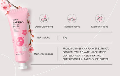 24K Gold Sakura Peel-Off Face Mask – Brightening & Glow Treatment✨