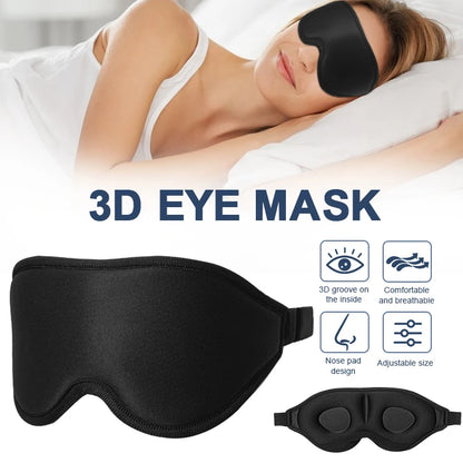 3D Contoured Sleep Eye Mask – Memory Foam Blackout Eye Mask😴✈️