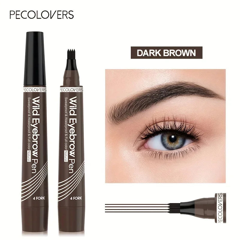Eyebrow Tattoo Pen – (4-Tip) – Waterproof, Long-Lasting, 5 Shades✨