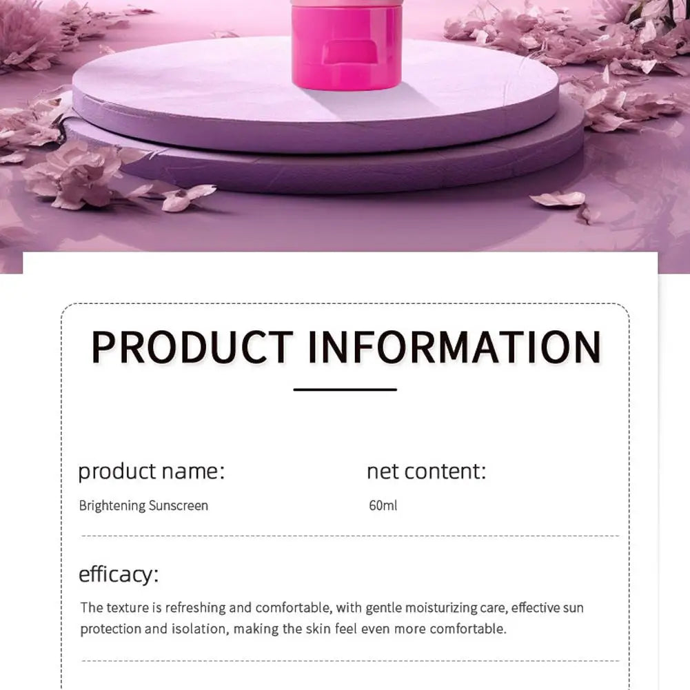 Multi-Effect Repair Sunscreen – Cream 60ml – Moisturizing Oil-Control UV Protection✨