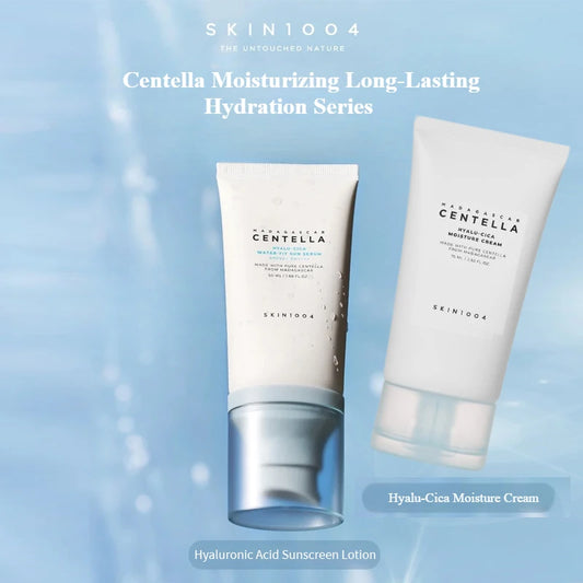 Hyalu-Cica Moisture Cream & SPF50+ Water-Fit Sun Serum – Korean Skincare
