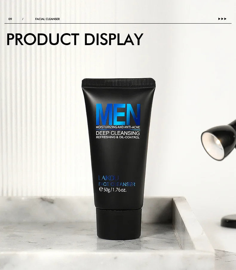 Laikou Men Facial Cleanser 50G🖤✨