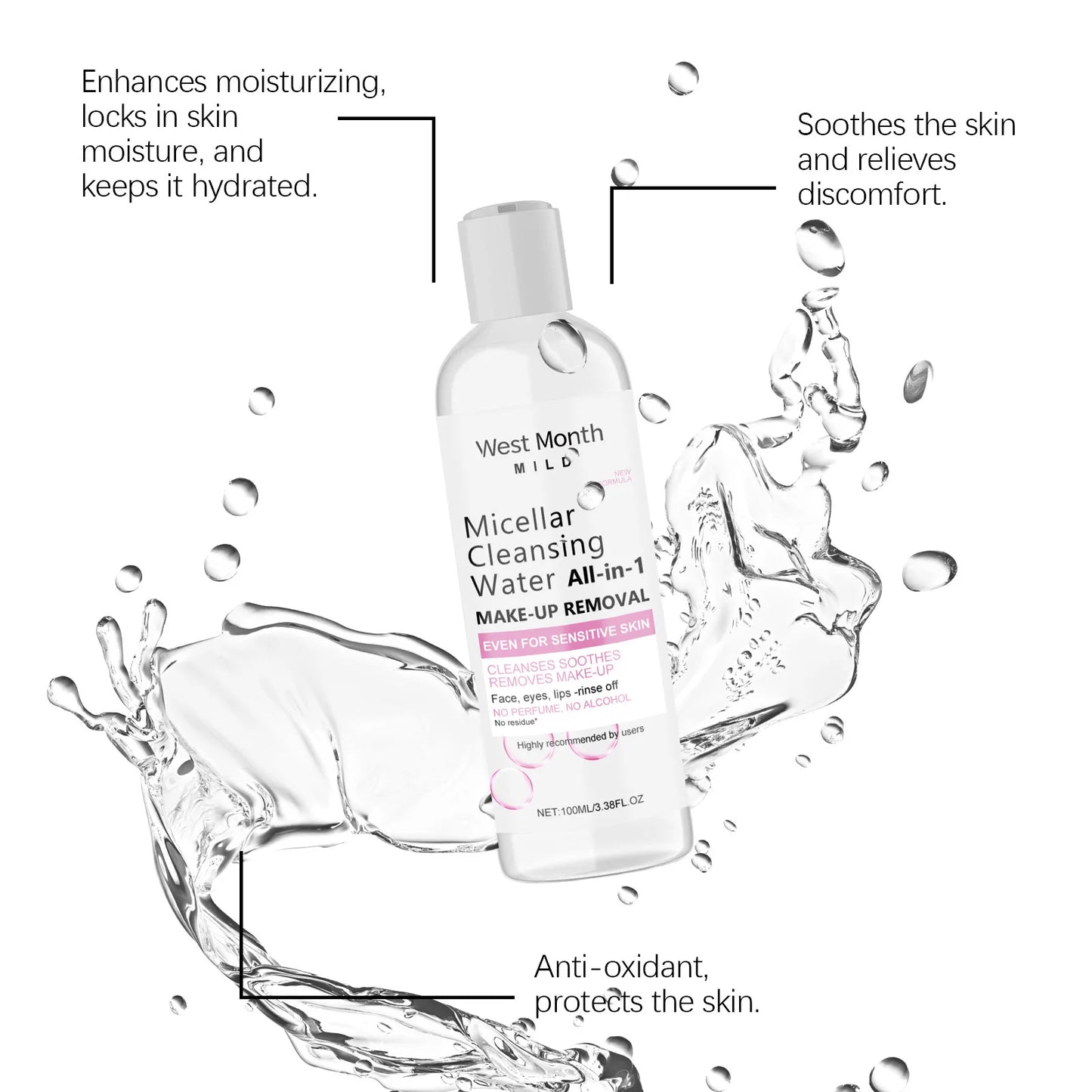 Micellar Water - Deep  Cleanser – Hydrating Makeup Remover✨