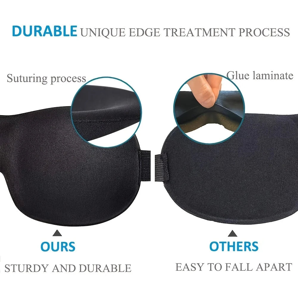 3D Contoured Sleep Mask – 100% Light Blocking Eye Mask😴✨