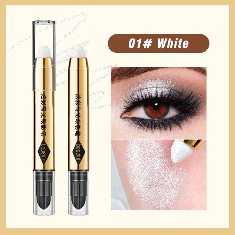 6-Color Dual-Ended Luxury – Eyeshadow Stick Set – Waterproof Long-Lasting Matte & Glitter ✨