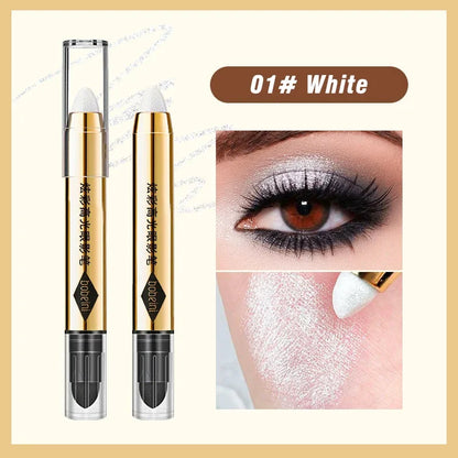 6-Color Dual-Ended Luxury – Eyeshadow Stick Set – Waterproof Long-Lasting Matte & Glitter ✨