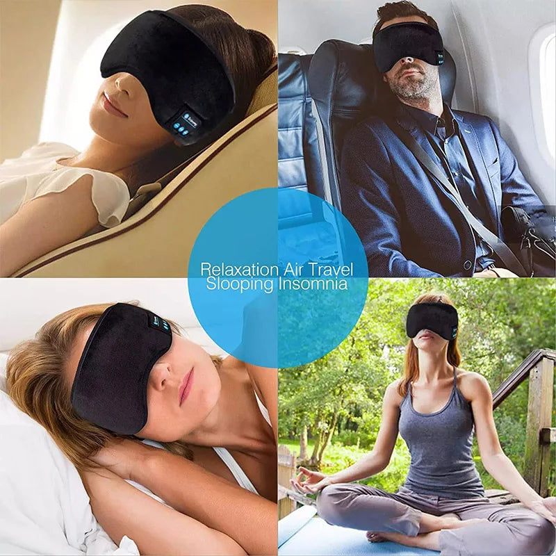 Bluetooth 3D Eye Mask Headphones / Wireless Music Sleeping Headband 🎧😴