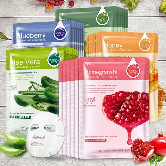 Natural Plant - Sheet Face Mask Set (30Pcs) ✨🌿