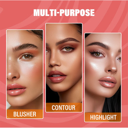 Matte Bronzer & – Contour Stick – Face Sculpting Shading Makeup with Illuminator for Natural 3D Definition✨