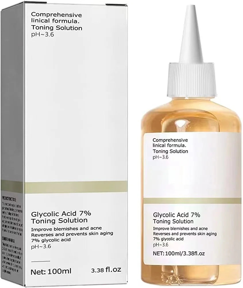 Glycolic Acid 7% Toning Solution To Remove Acne, Moisturize Skin  and Rejuvenating Lotion (100ml )