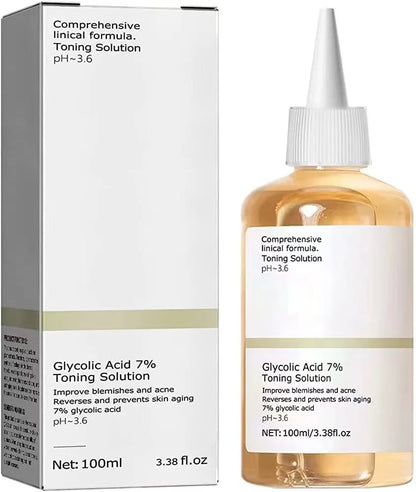 Glycolic Acid 7% Toning Solution To Remove Acne, Moisturize Skin  and Rejuvenating Lotion (100ml )