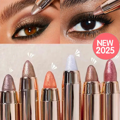 6-Color Dual-Ended Luxury – Eyeshadow Stick Set – Waterproof Long-Lasting Matte & Glitter ✨