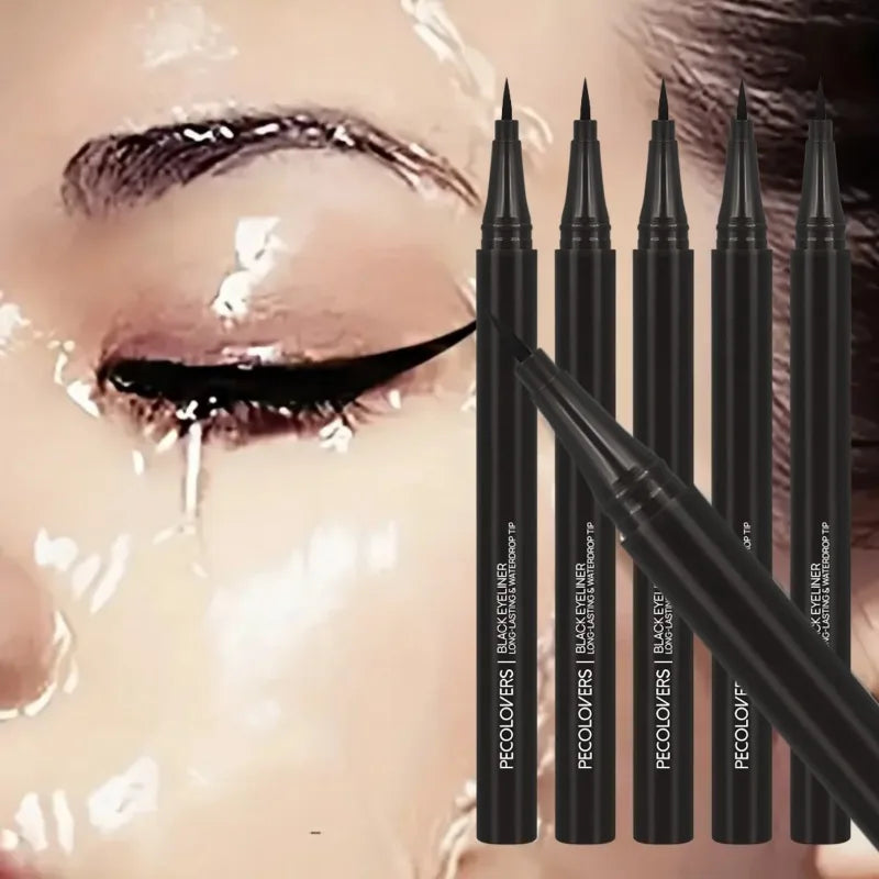 5Pcs Luxury Black – Liquid Eyeliner Pen Set – Waterproof, Long-Lasting✨