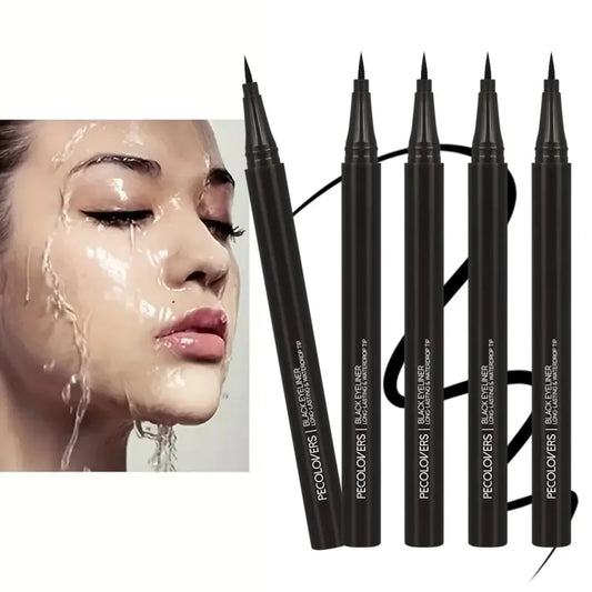 Precision Eyeliner & – Brow Pen Set – Waterproof, Quick-Dry (5Pcs)✨