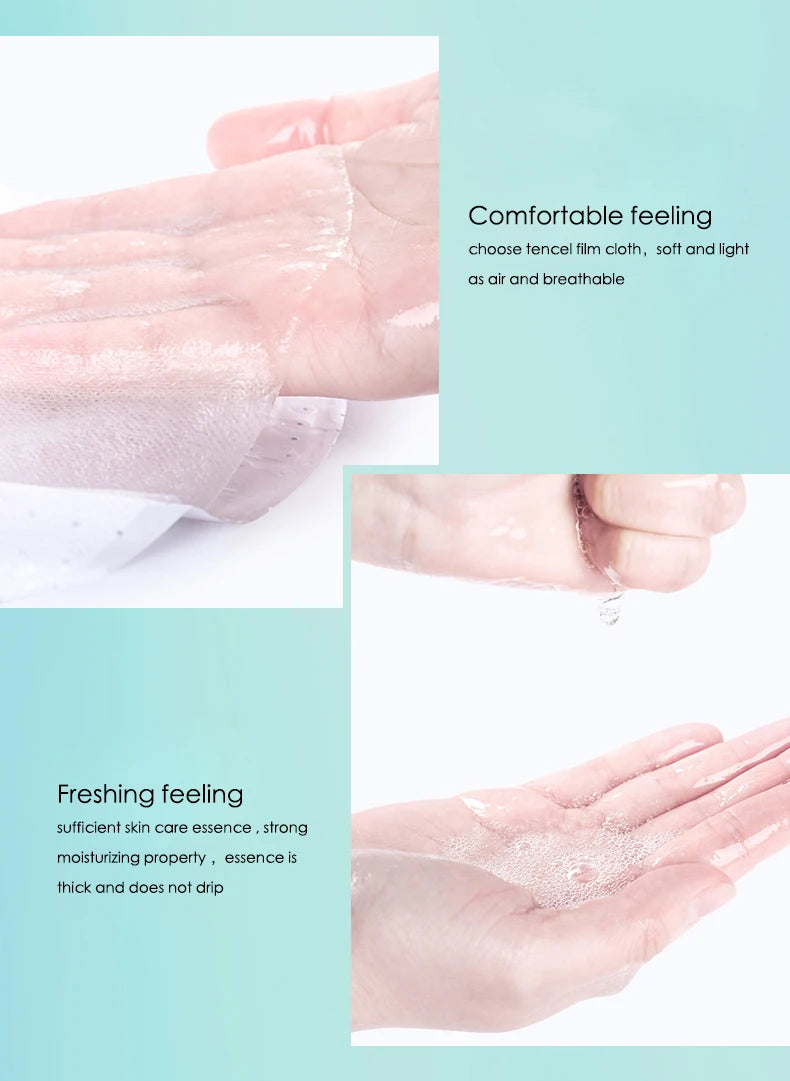Hyaluronic Acid - Sheet Face Masks  (10pcs ) 💧✨