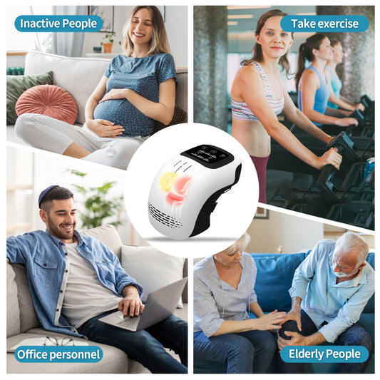 Electric Heated Knee – Massager – Rechargeable Pain Relief, Infrared & Vibration Therapy✨