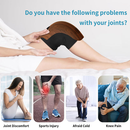 Electric Heated Knee – Massager – Rechargeable Pain Relief, Infrared & Vibration Therapy✨